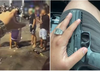 PM e amigo são presos com armas e drogas após participarem de festa promovida por grupo criminoso